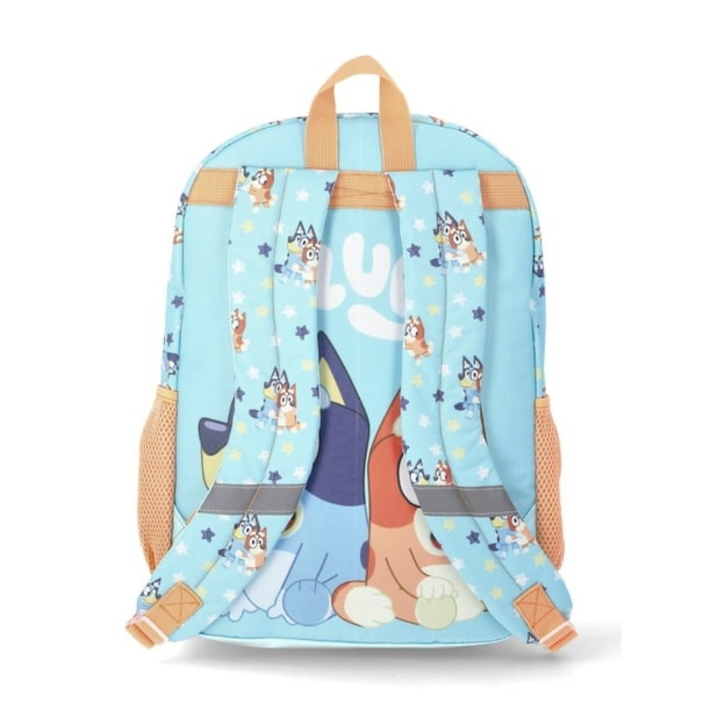 BBC Bluey&Bingo Kids' Unisex 17"Light-Up Stars &Stripes Backpack Blue&Orange New - Picture 3 of 8